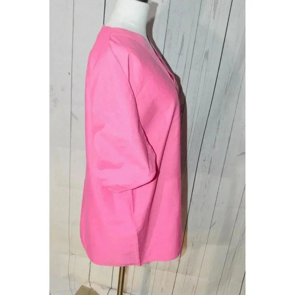 Crest Women's Pink Short Sleeve Scrub Shirt Size L - Picture 4 of 6